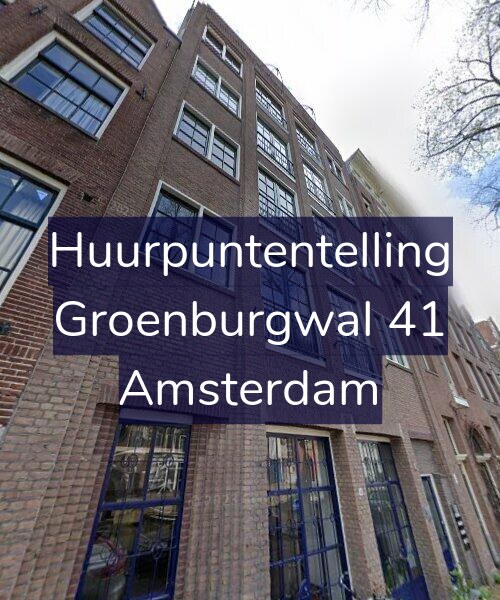 Foto gevel Huurpuntentelling voor Groenburgwal 41, Amsterdam