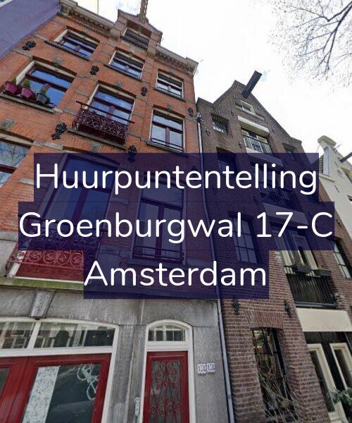 Foto gevel Huurpuntentelling voor Groenburgwal 17-C, Amsterdam