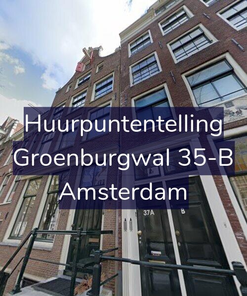 Foto gevel Huurpuntentelling voor Groenburgwal 35-B, Amsterdam