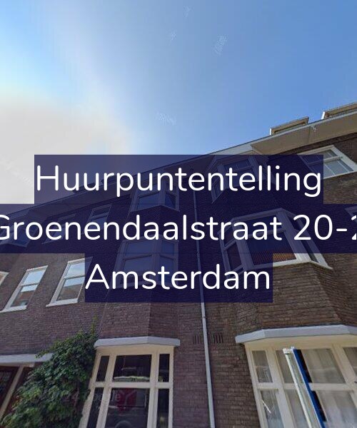 Foto gevel Huurpuntentelling voor Groenendaalstraat 20-2, Amsterdam