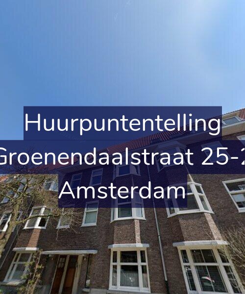 Foto gevel Huurpuntentelling voor Groenendaalstraat 25-2, Amsterdam