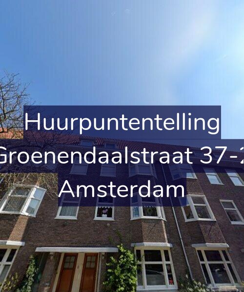 Foto gevel Huurpuntentelling voor Groenendaalstraat 37-2, Amsterdam