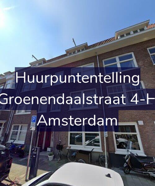 Foto gevel Huurpuntentelling voor Groenendaalstraat 4-H, Amsterdam