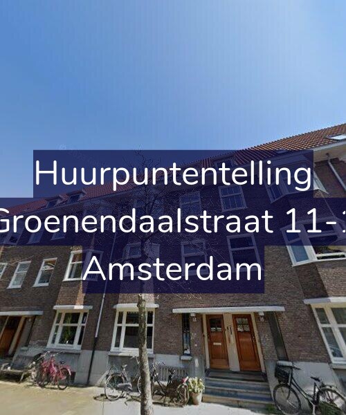 Foto gevel Huurpuntentelling voor Groenendaalstraat 11-1, Amsterdam