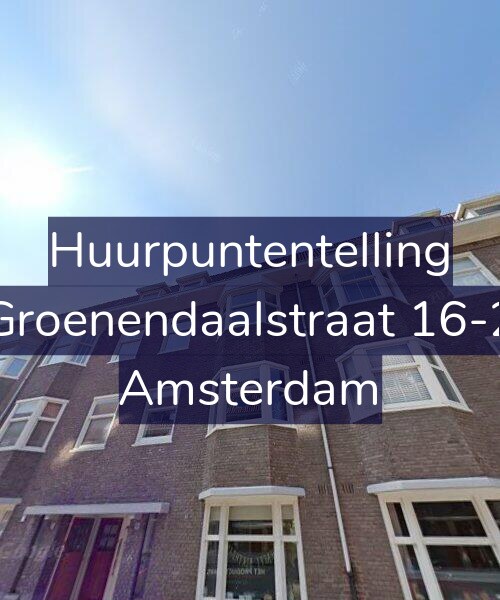 Foto gevel Huurpuntentelling voor Groenendaalstraat 16-2, Amsterdam