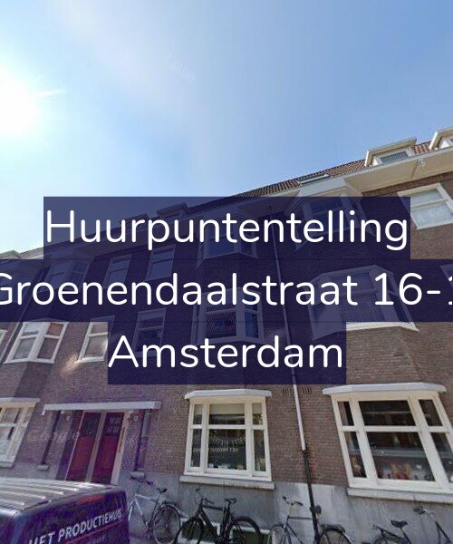 Foto gevel Huurpuntentelling voor Groenendaalstraat 16-1, Amsterdam