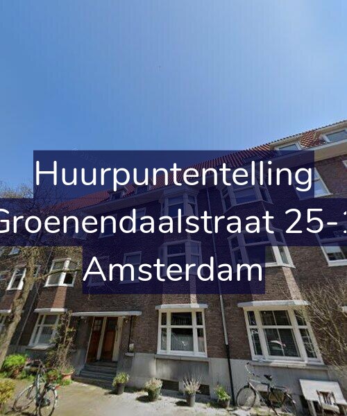 Foto gevel Huurpuntentelling voor Groenendaalstraat 25-1, Amsterdam