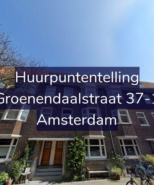 Foto gevel Huurpuntentelling voor Groenendaalstraat 37-1, Amsterdam