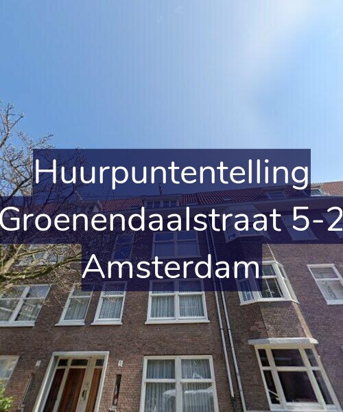 Foto gevel Huurpuntentelling voor Groenendaalstraat 5-2, Amsterdam