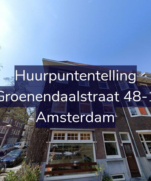 Foto gevel Huurpuntentelling voor Groenendaalstraat 48-1, Amsterdam