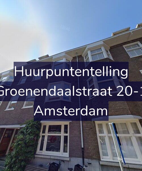 Foto gevel Huurpuntentelling voor Groenendaalstraat 20-1, Amsterdam