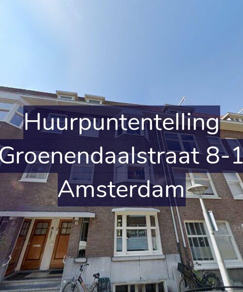 Foto gevel Huurpuntentelling voor Groenendaalstraat 8-1, Amsterdam