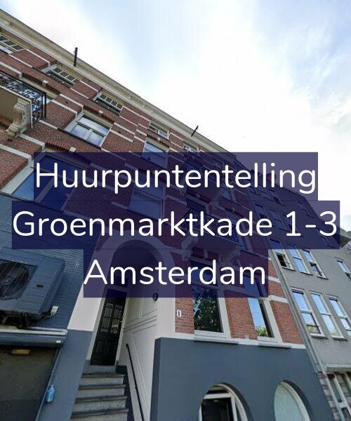 Foto gevel Huurpuntentelling voor Groenmarktkade 1-3, Amsterdam