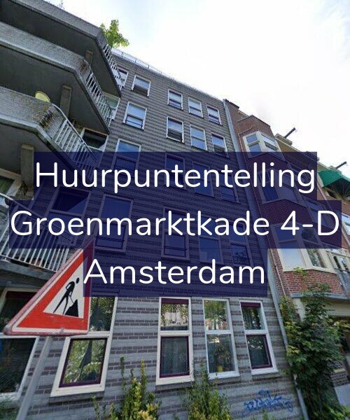 Foto gevel Huurpuntentelling voor Groenmarktkade 4-D, Amsterdam