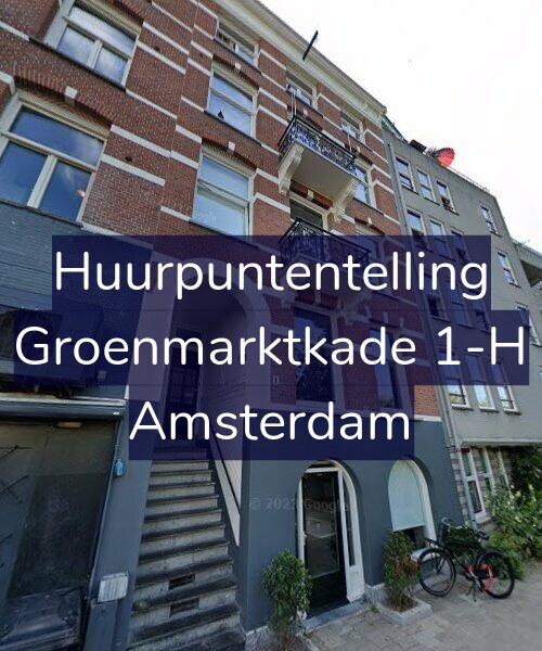 Foto gevel Huurpuntentelling voor Groenmarktkade 1-H, Amsterdam