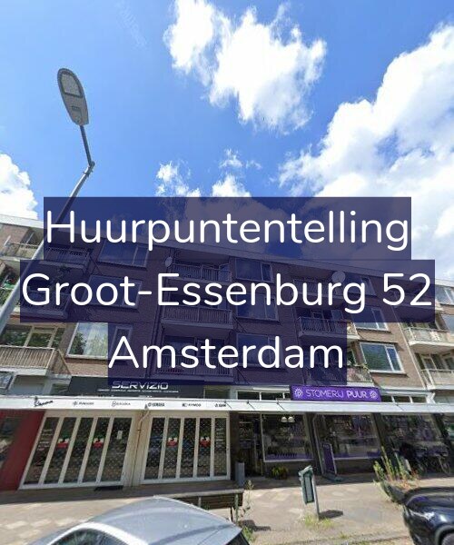 Foto gevel Huurpuntentelling voor Groot-Essenburg 52, Amsterdam