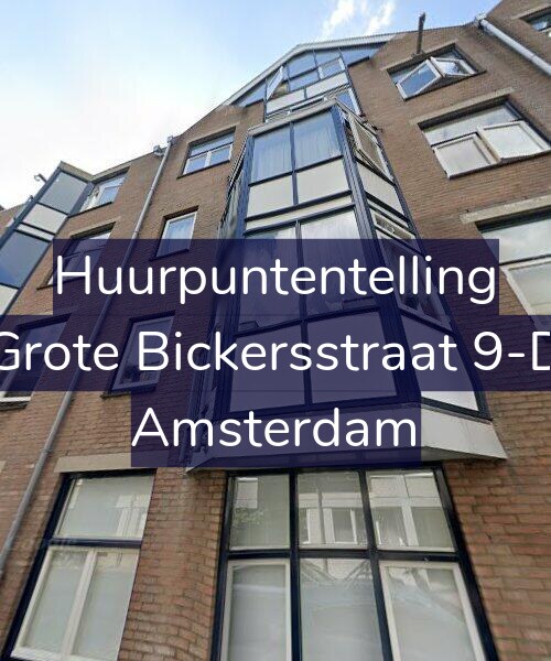 Foto gevel Huurpuntentelling voor Grote Bickersstraat 9-D, Amsterdam