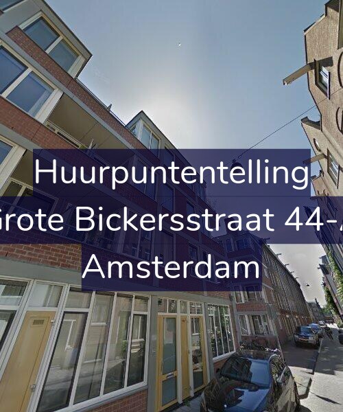 Foto gevel Huurpuntentelling voor Grote Bickersstraat 44-A, Amsterdam