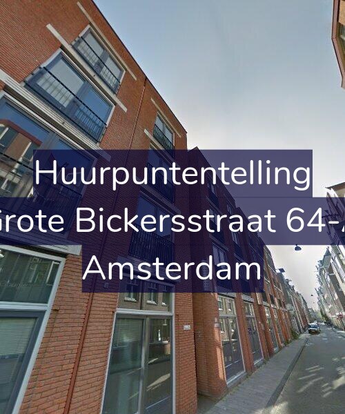 Foto gevel Huurpuntentelling voor Grote Bickersstraat 64-A, Amsterdam