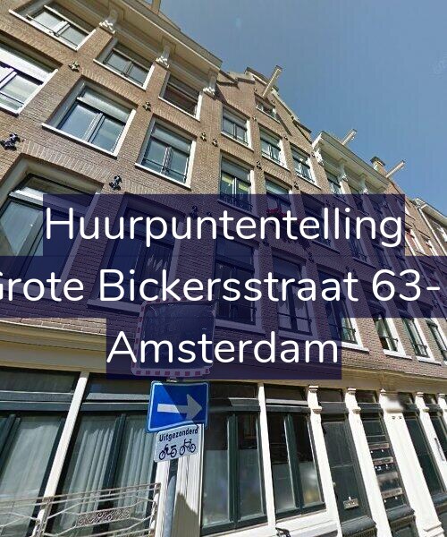 Foto gevel Huurpuntentelling voor Grote Bickersstraat 63-B, Amsterdam