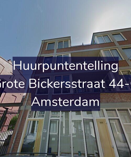Foto gevel Huurpuntentelling voor Grote Bickersstraat 44-C, Amsterdam