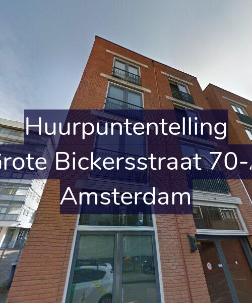 Foto gevel Huurpuntentelling voor Grote Bickersstraat 70-A, Amsterdam