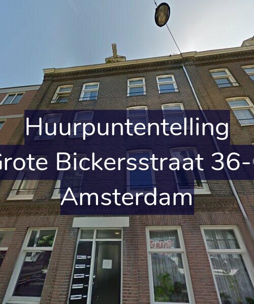 Foto gevel Huurpuntentelling voor Grote Bickersstraat 36-C, Amsterdam