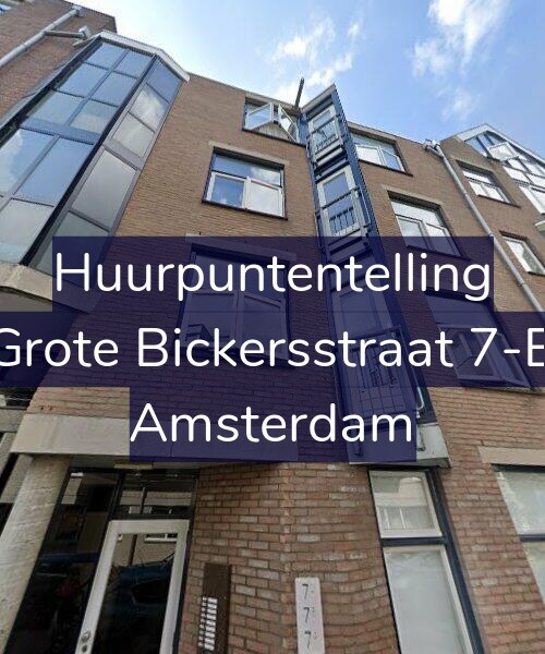 Foto gevel Huurpuntentelling voor Grote Bickersstraat 7-B, Amsterdam