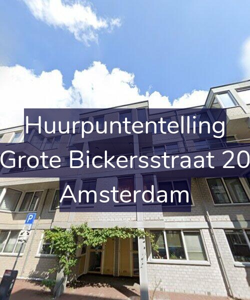 Foto gevel Huurpuntentelling voor Grote Bickersstraat 20, Amsterdam