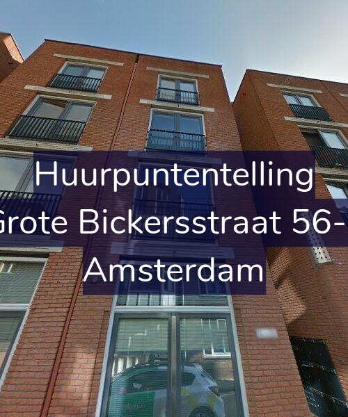 Foto gevel Huurpuntentelling voor Grote Bickersstraat 56-E, Amsterdam
