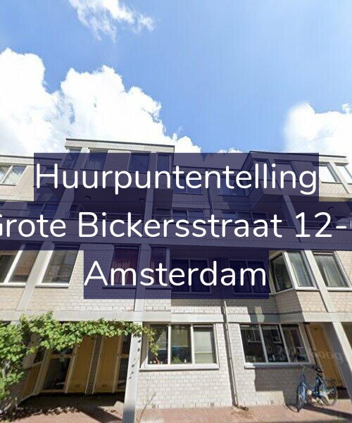 Foto gevel Huurpuntentelling voor Grote Bickersstraat 12-C, Amsterdam