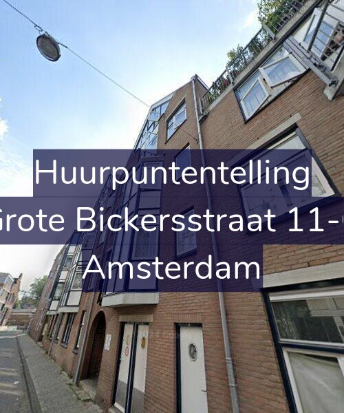 Foto gevel Huurpuntentelling voor Grote Bickersstraat 11-C, Amsterdam