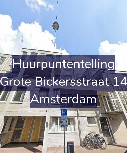 Foto gevel Huurpuntentelling voor Grote Bickersstraat 14, Amsterdam
