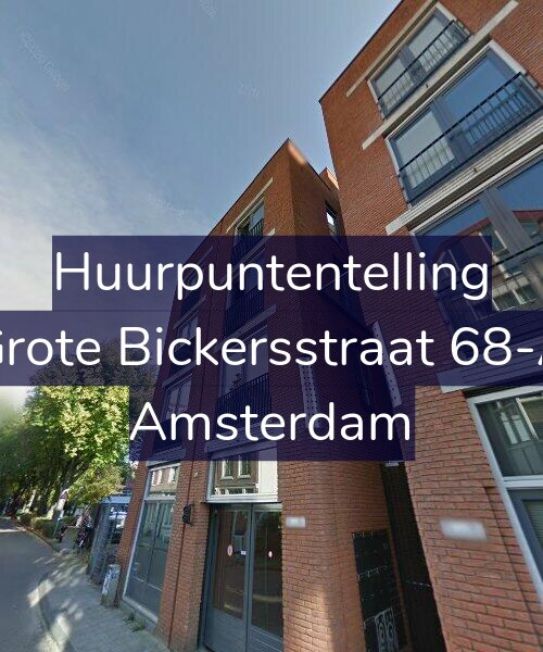 Foto gevel Huurpuntentelling voor Grote Bickersstraat 68-A, Amsterdam