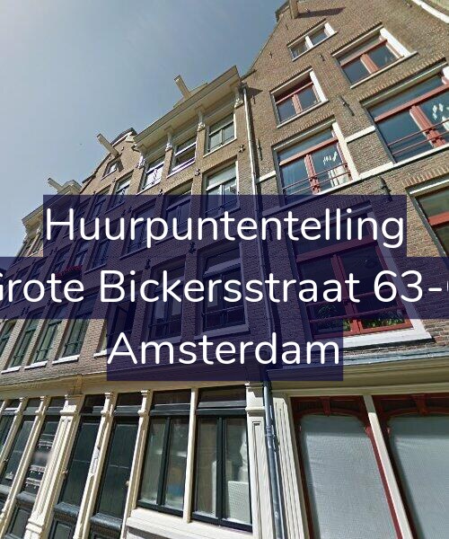 Foto gevel Huurpuntentelling voor Grote Bickersstraat 63-C, Amsterdam