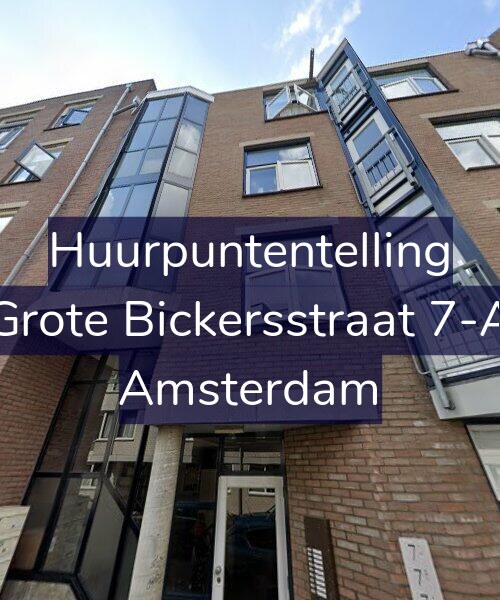 Foto gevel Huurpuntentelling voor Grote Bickersstraat 7-A, Amsterdam