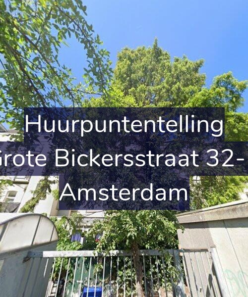 Foto gevel Huurpuntentelling voor Grote Bickersstraat 32-B, Amsterdam