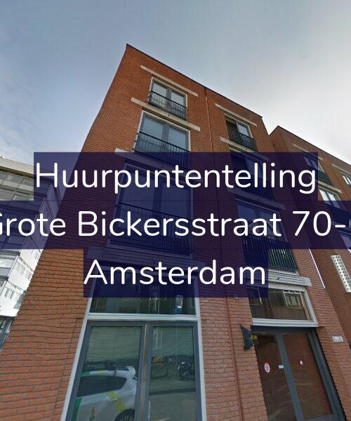 Foto gevel Huurpuntentelling voor Grote Bickersstraat 70-C, Amsterdam