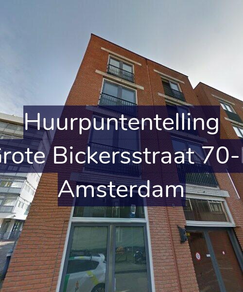 Foto gevel Huurpuntentelling voor Grote Bickersstraat 70-D, Amsterdam