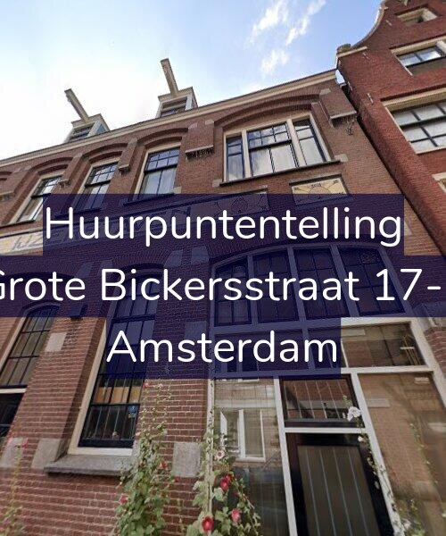 Foto gevel Huurpuntentelling voor Grote Bickersstraat 17-1, Amsterdam