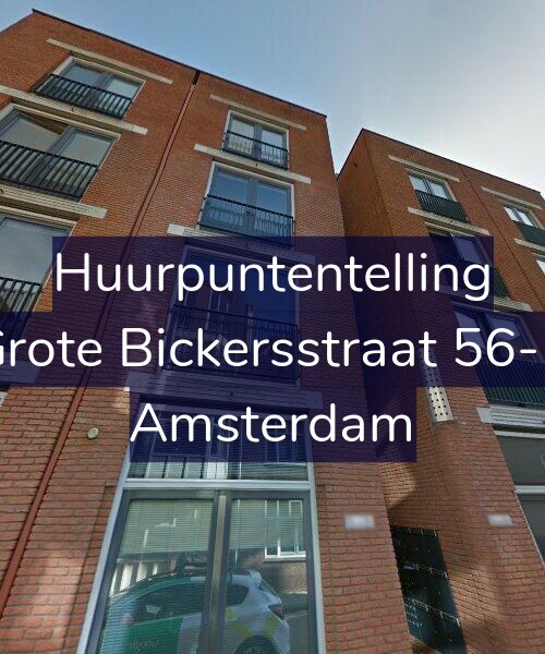 Foto gevel Huurpuntentelling voor Grote Bickersstraat 56-B, Amsterdam