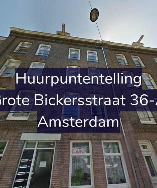 Foto gevel Huurpuntentelling voor Grote Bickersstraat 36-A, Amsterdam