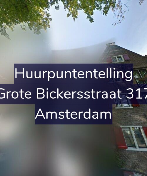 Foto gevel Huurpuntentelling voor Grote Bickersstraat 317, Amsterdam