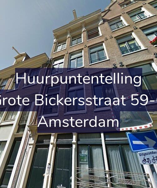 Foto gevel Huurpuntentelling voor Grote Bickersstraat 59-C, Amsterdam