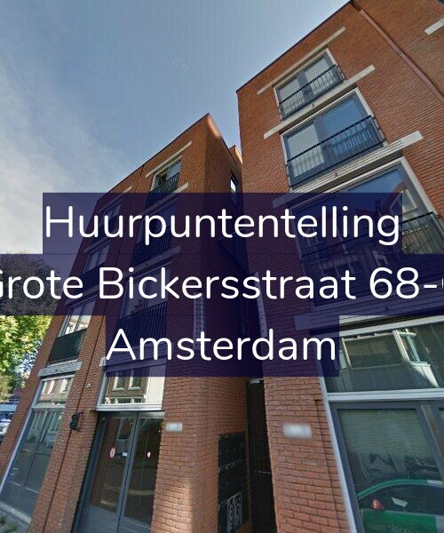 Foto gevel Huurpuntentelling voor Grote Bickersstraat 68-C, Amsterdam