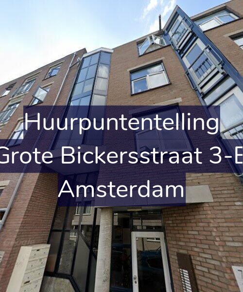 Foto gevel Huurpuntentelling voor Grote Bickersstraat 3-B, Amsterdam