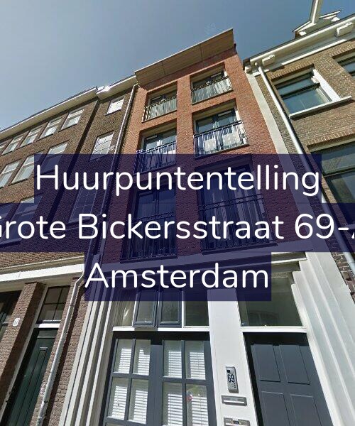 Foto gevel Huurpuntentelling voor Grote Bickersstraat 69-A, Amsterdam