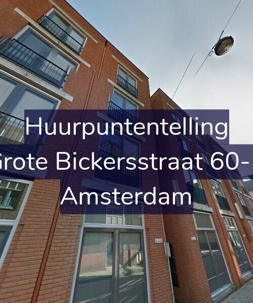 Foto gevel Huurpuntentelling voor Grote Bickersstraat 60-B, Amsterdam