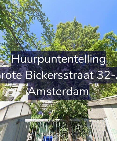 Foto gevel Huurpuntentelling voor Grote Bickersstraat 32-A, Amsterdam