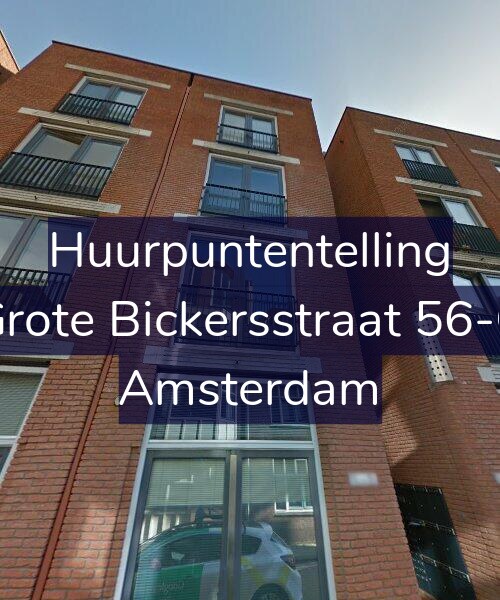 Foto gevel Huurpuntentelling voor Grote Bickersstraat 56-C, Amsterdam
